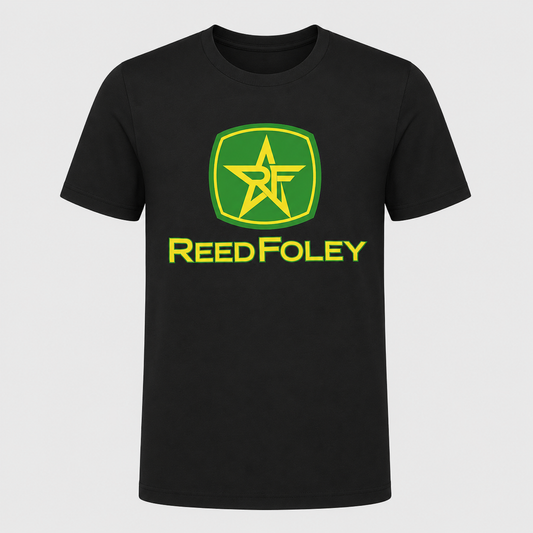 Reed Foley Green & Yellow Logo Tee - Black