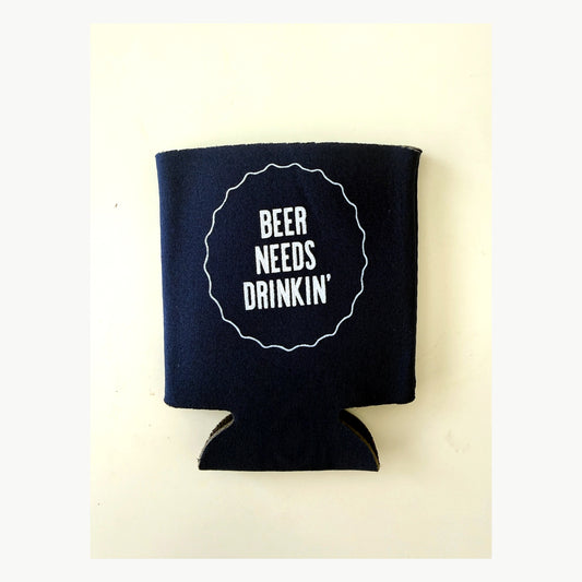 Reed Foley Beer Needs Drinkin' Koozie - Navy